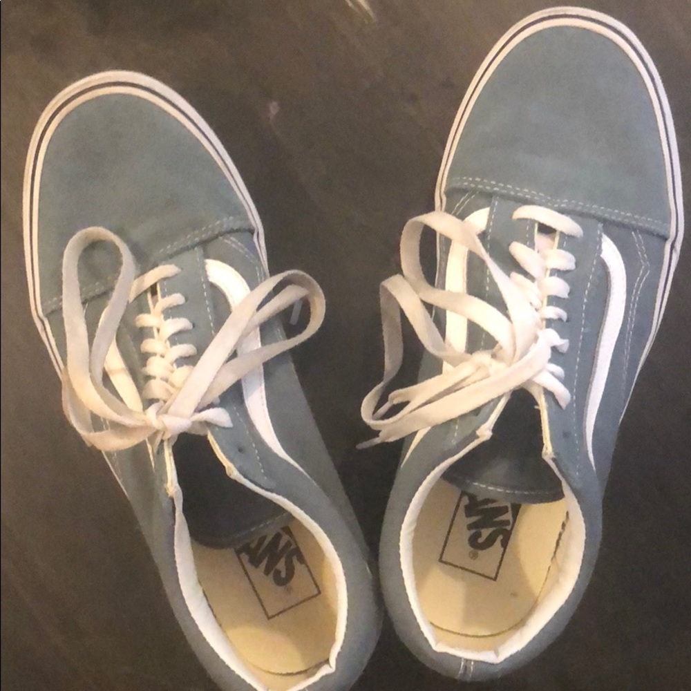 Vans. Light blue suede. Low top. Men size 8